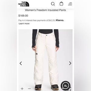 Women’s North Face Freedom Insulated Ski Snow Pant
